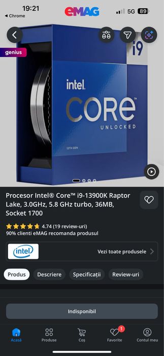 Procesor Intel Core i9 13900k