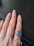 Vand inel vintage aur 14 k cu pietre pretioase