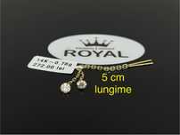 Bijuteria Royal CB : Cercei lungi aur 14k 0,78 grame