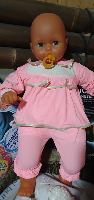 Bebe mare moale, Elsa, Troler / carut Barbie cu vesela ,60-85lei