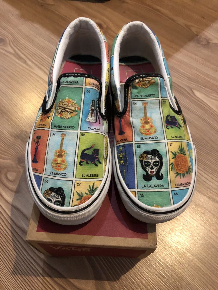 Vans slip on loteria