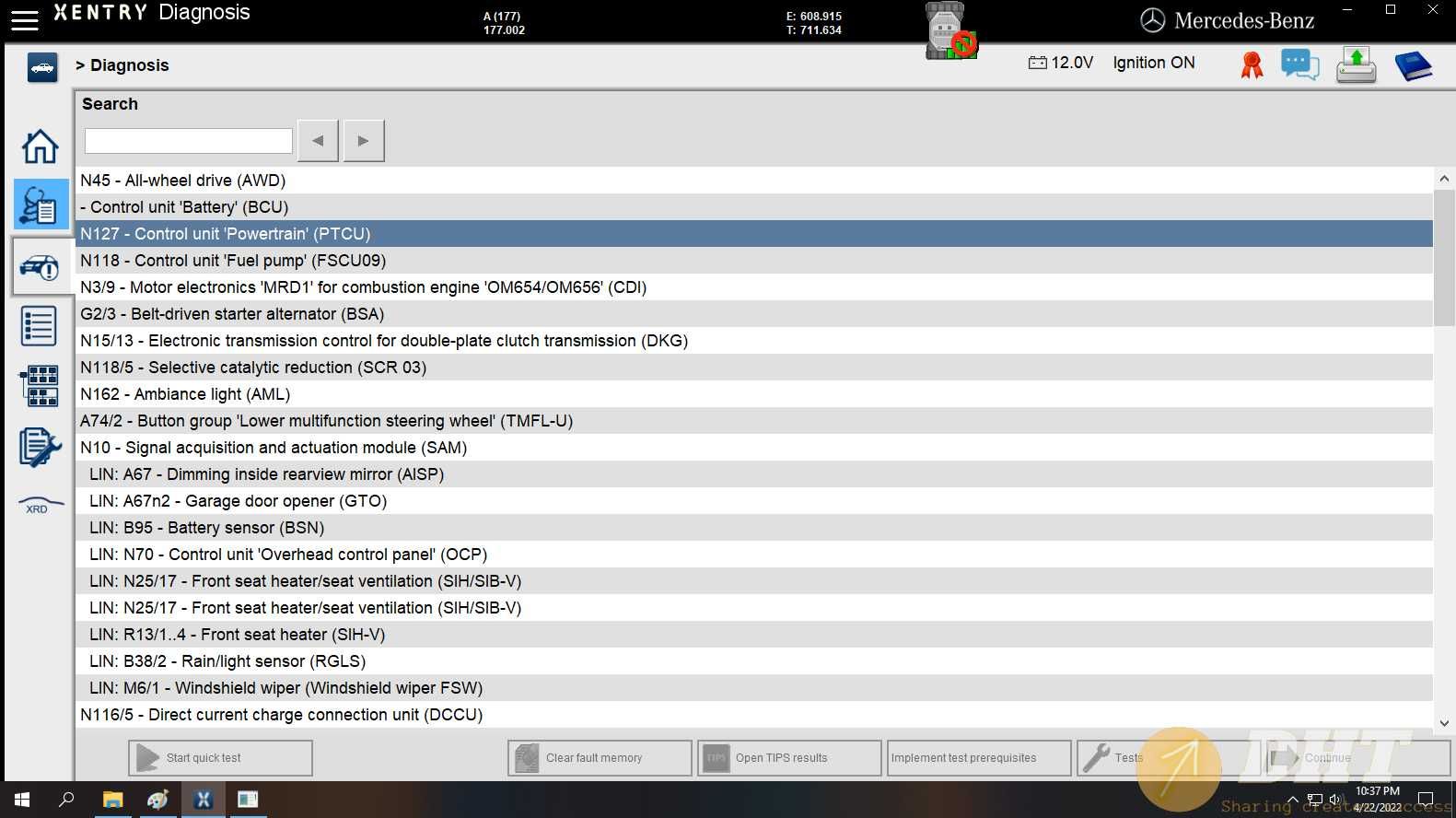 Софтуер Xentry OpenShell 06.2022 за устройства SDConnect Star C4