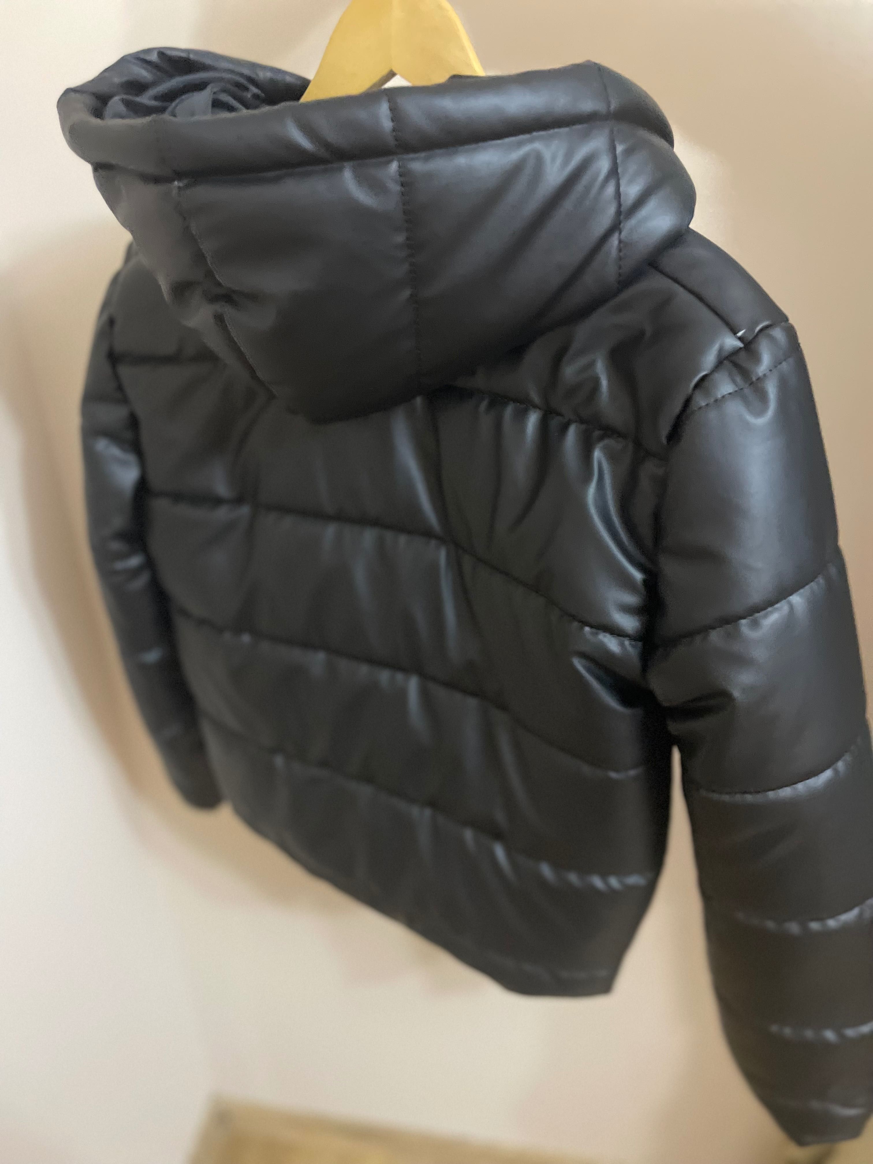 Black fake Leather Jackets M/L
