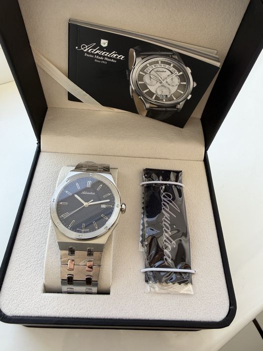 Adriatica Swiss Made — оригинал, новые, полный комплект