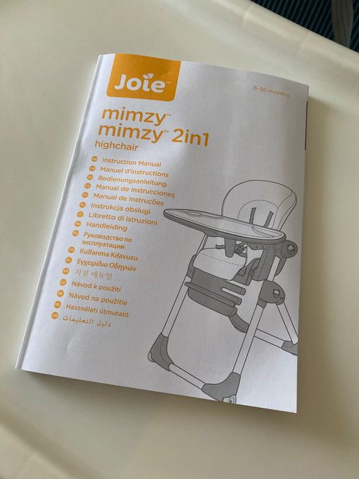 Scaun de masă Joie Mimzi 2 in 1 pentru bebelusi