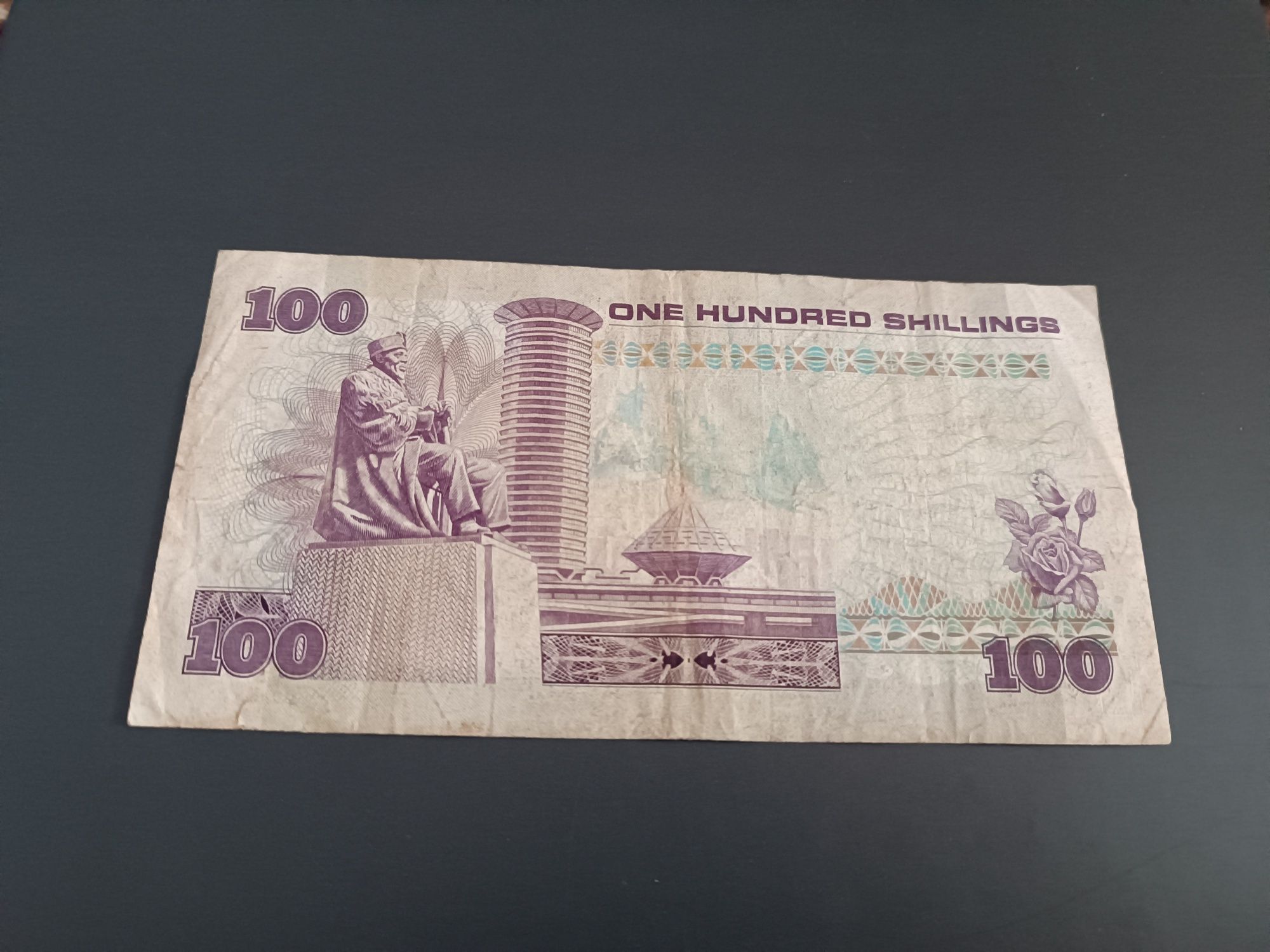 Bancnota 100 SHILINGI 1987 Kenya