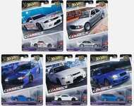 Hot Wheels Premium Car Culture Modern Classics 190 Evo; SilEighty; GTR