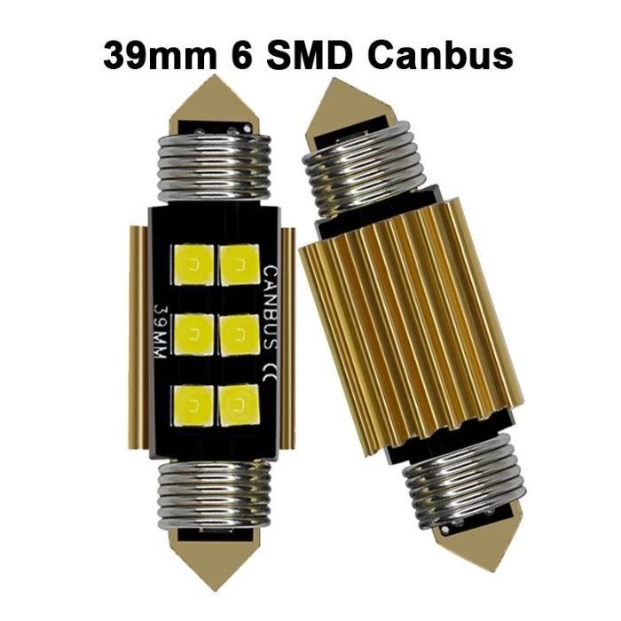 Bec led canbus C5W led: 3030, alb pur 6000 k, 39 mm, Gold Edition 2022