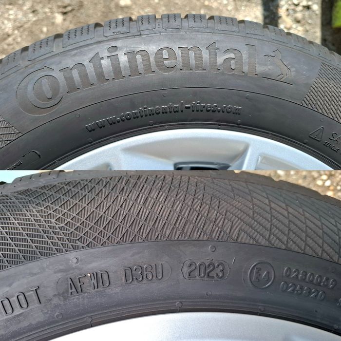 Vand jante/roti audi r16 5x112 continental 2023 iarna