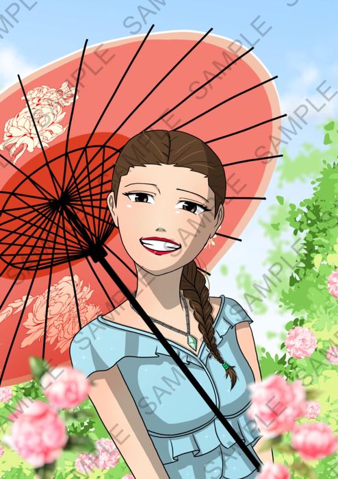 Авторска картина в аниме стил – формат A3