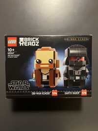 Ново Лего Lego Star Wars Brick Headz - Darth Vader & Obi Wan Kenobi