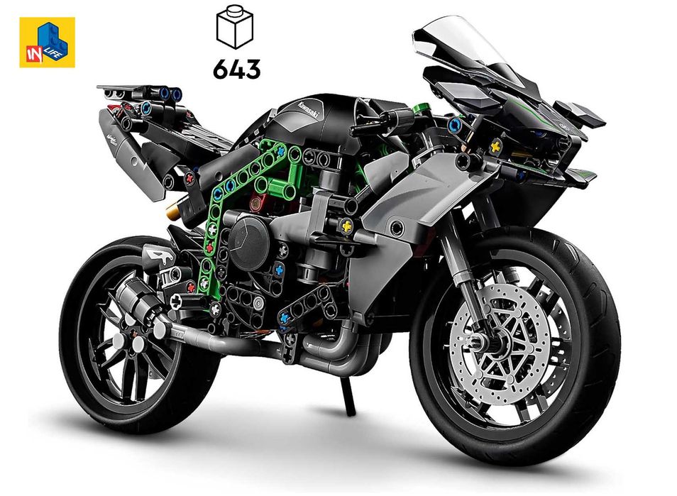 CURAND TIP lego technic: Motocicleta Kawasaki Ninja H2R 42170