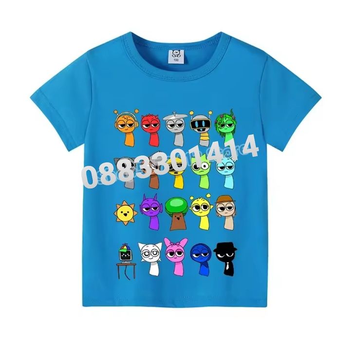 Детски тениски Спрънки Sprunki Incredibox Фланелки