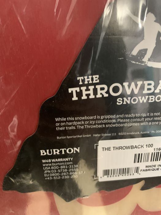 Snowboard nou Burton Throwback 100 cm