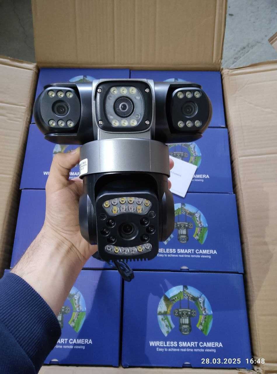 kamera 360 3ta obyektiv sim kartali