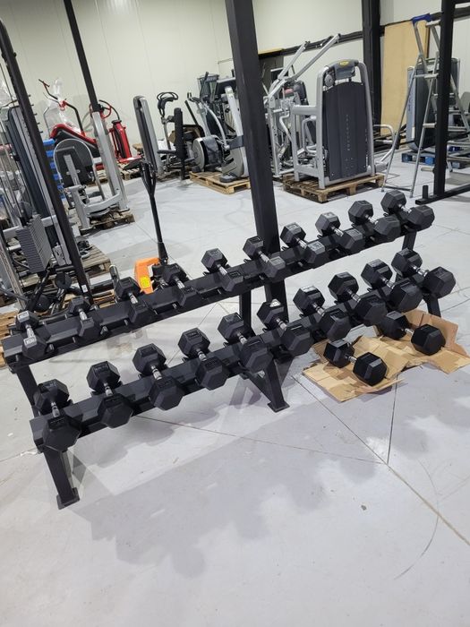 Дъмбели хекс  шестограмни Дъмбели комплект 5-30kg set dumbells