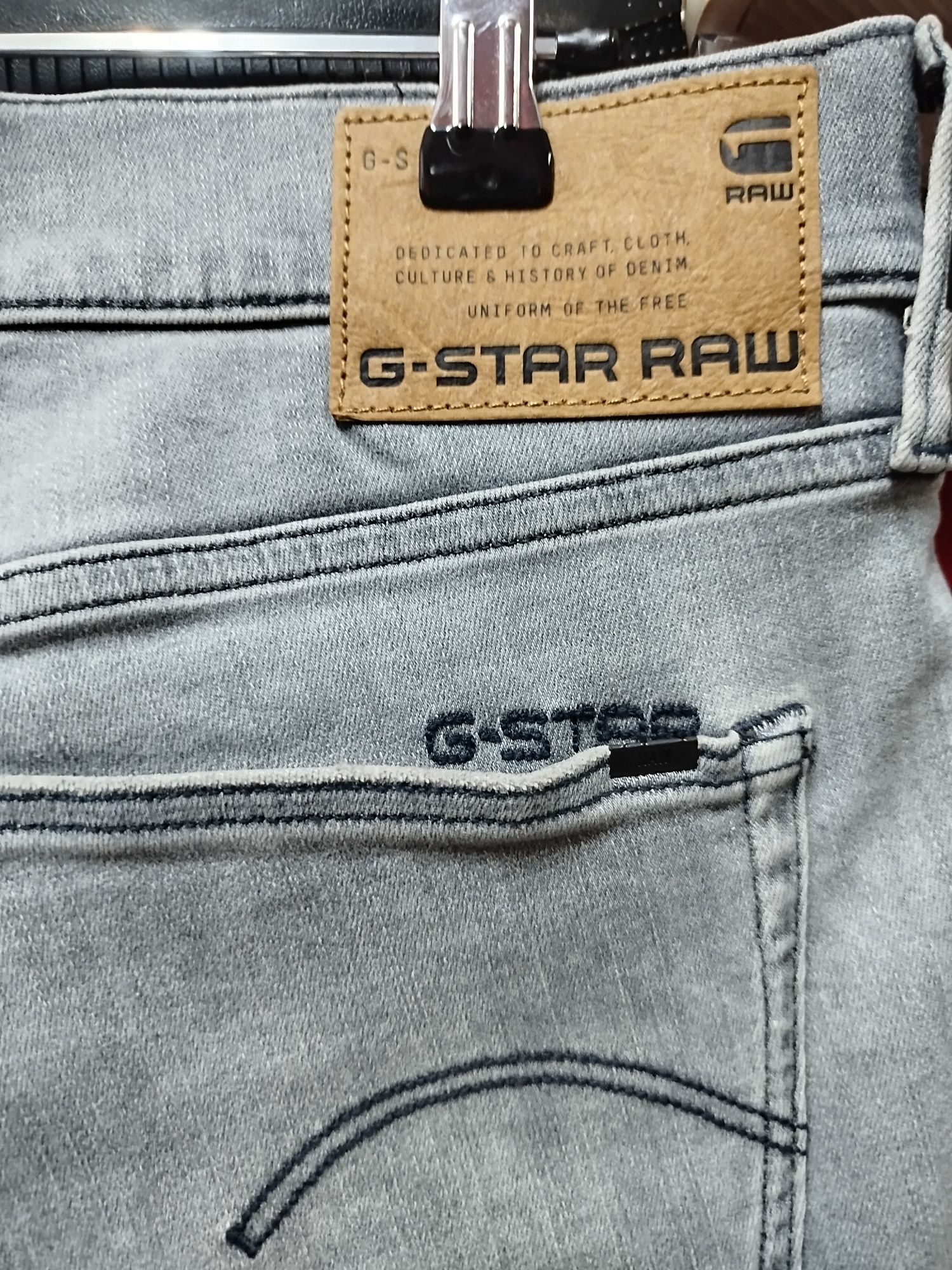 Оригинални къси дънки G-Star Raw 3301 Slim W38 нови мъжки