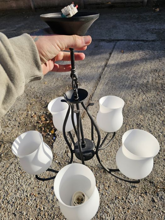 Candelabru set lustre compus din 3 piese