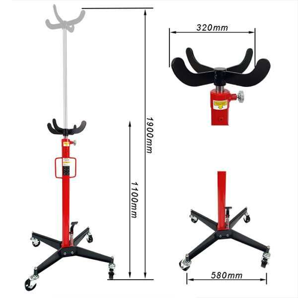 Cric hidraulic cutie viteze 500 kg, 110–190 cm
