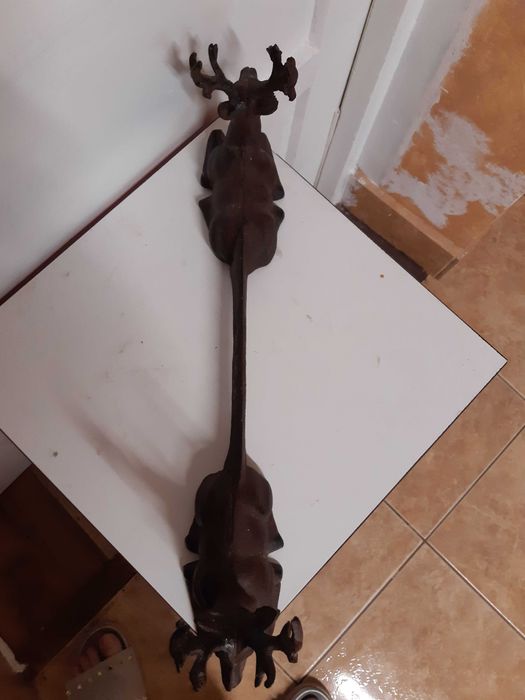 Stergator pantofi din fonta , cu cerbi, lung 45cm, unealta gradina