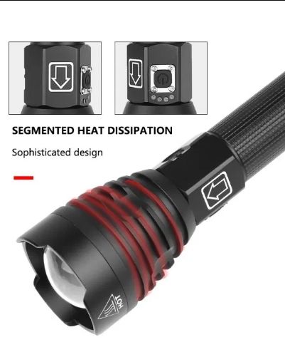 Lanterna Extrem de Puternica cu Led CREE P90 SUA cu incarcare USB