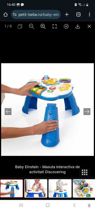 Baby Einstein-Masuta interactiva de activitati Discovering instrumente