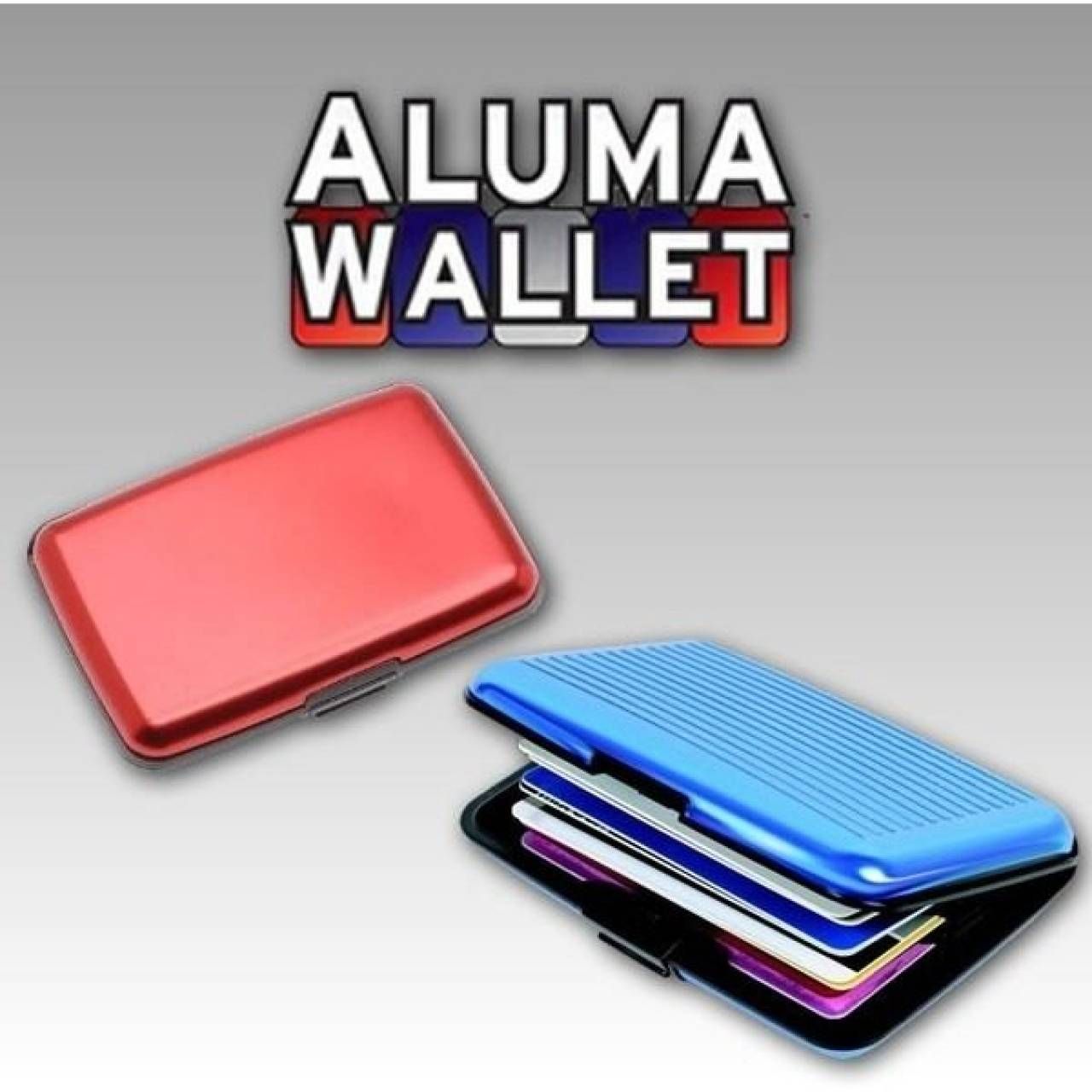 Portofel pentru carduri Aluma Wallet 1+1 GRATIS