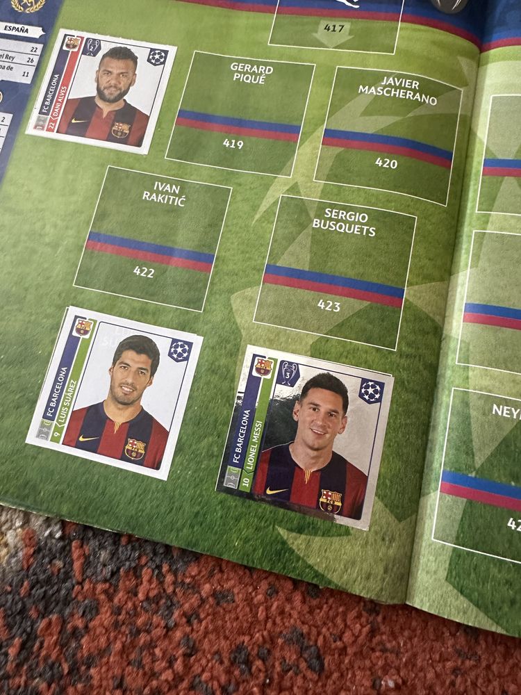 revista stickere fifa 365 panini champions league 14/15