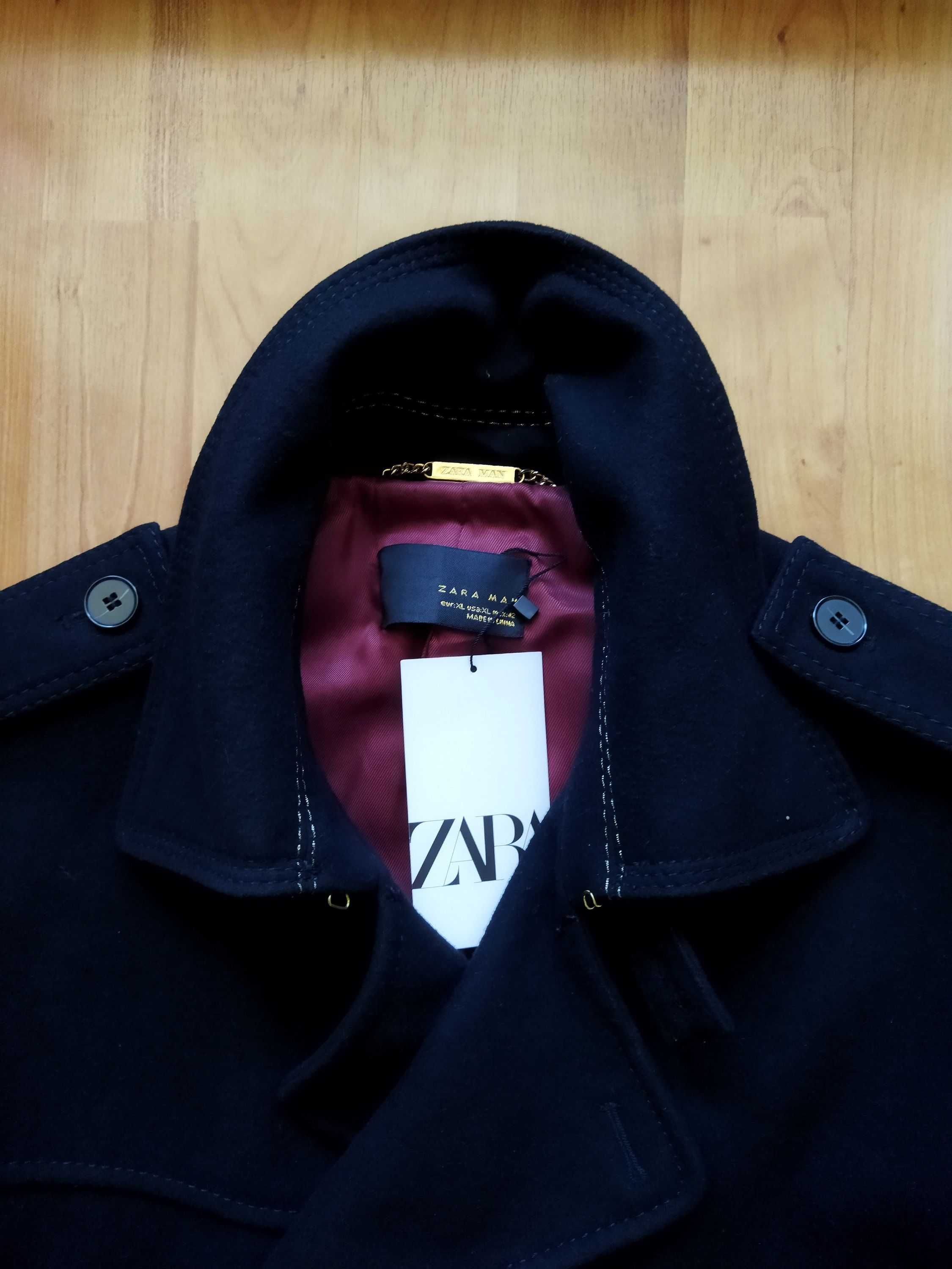 Пальто-бушлат мужское Zara Man Superior (Испания),оригинал,новое,р. 50