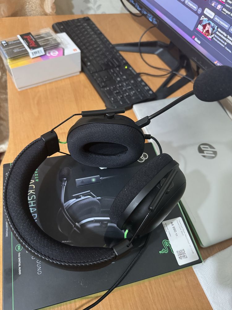 Гарнитура Razer BlackShark V2 + USB Sound Card