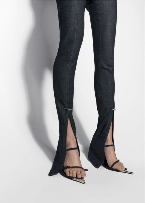 Mugler raw denim skinny jeans