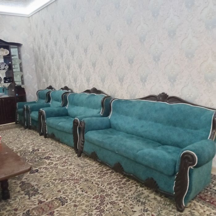 Spalni garnitura 2 ta zal mebillar divan kresla 12 tali stole stul