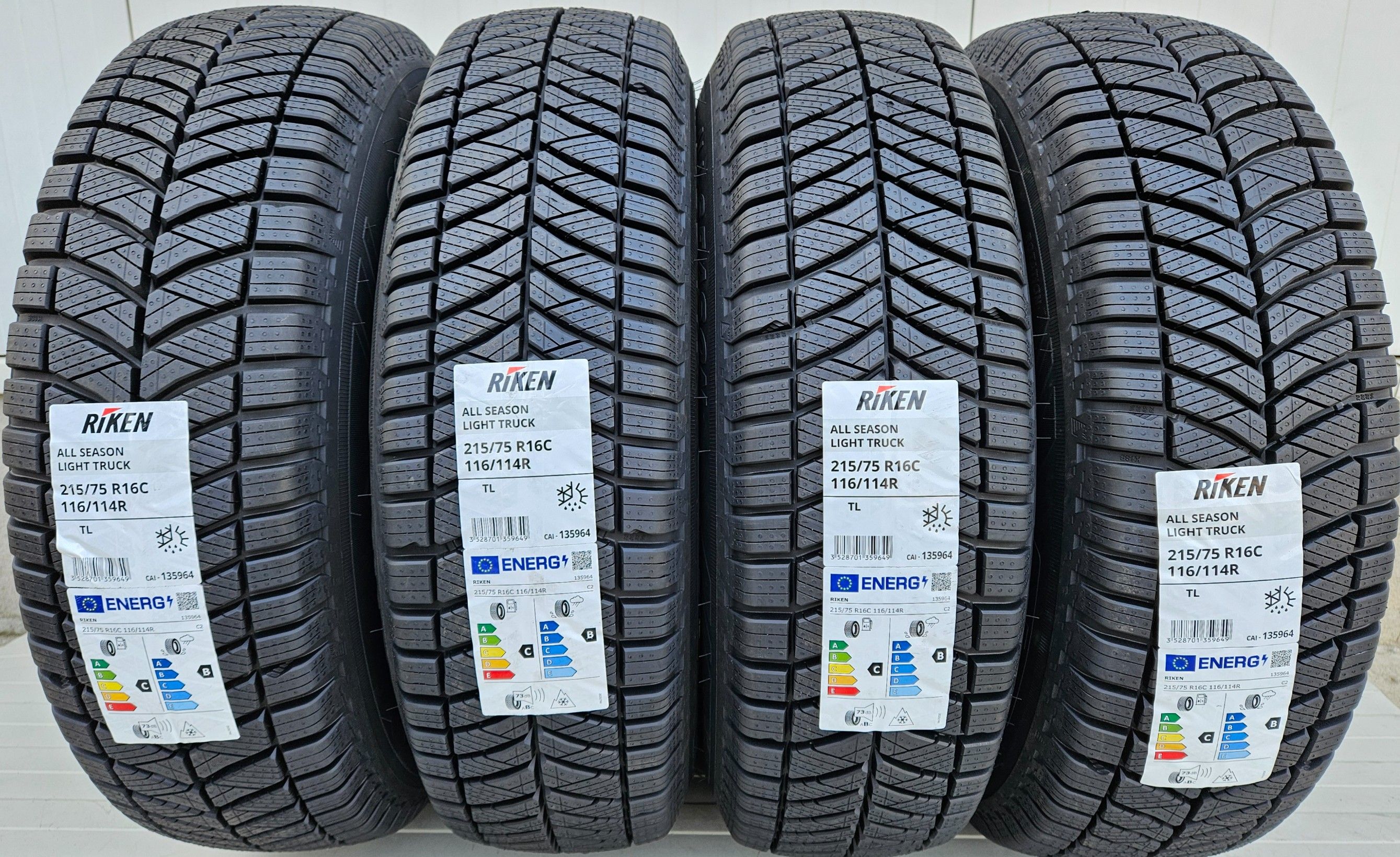 215/75 R16C, 116R, RIKEN (By Michelin), Anvelope All Season M+S