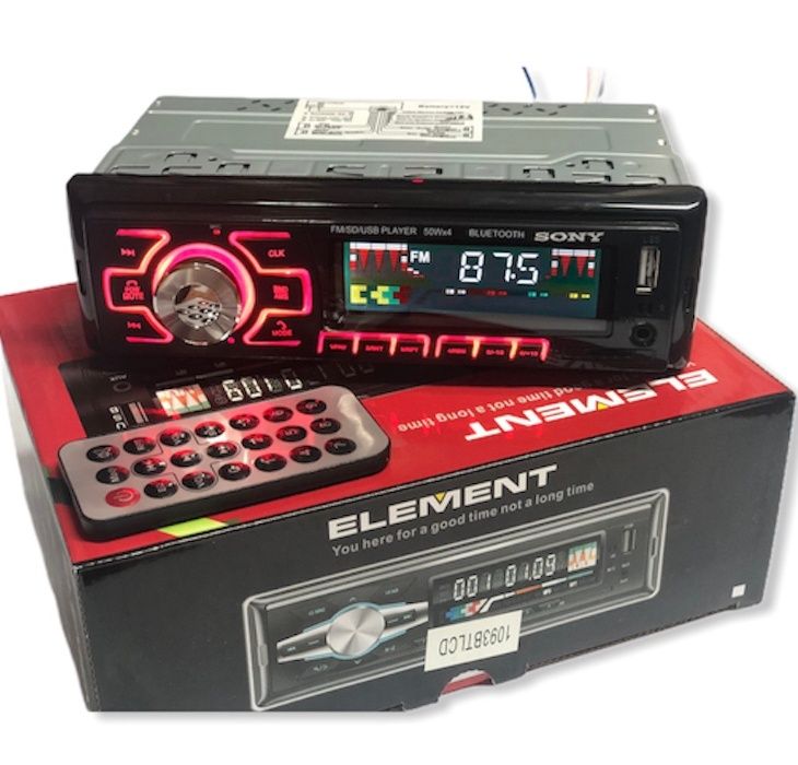Авто радио за кола Element USB / Bluetooth / MicroSD / AUX медия cd