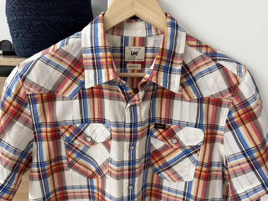 Camasa LEE Maneca Scurta Carouri Stil Western Barbati | Marime M