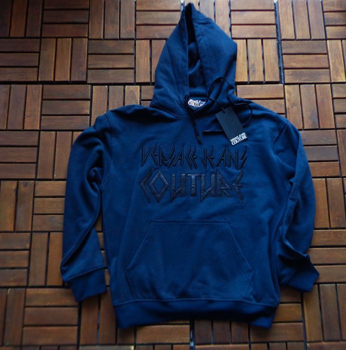 Мъжки суичър Versace Jeans Couture logo embroidered hoodie
