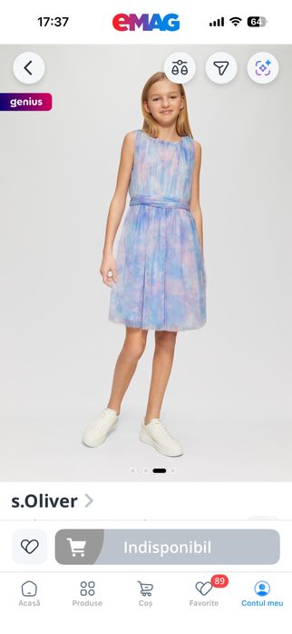 Rochie fata mas 164 12-14 ani