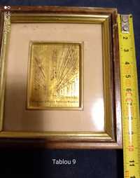 Tablouri pictura pe foita de aur 9-12 pentru cadou