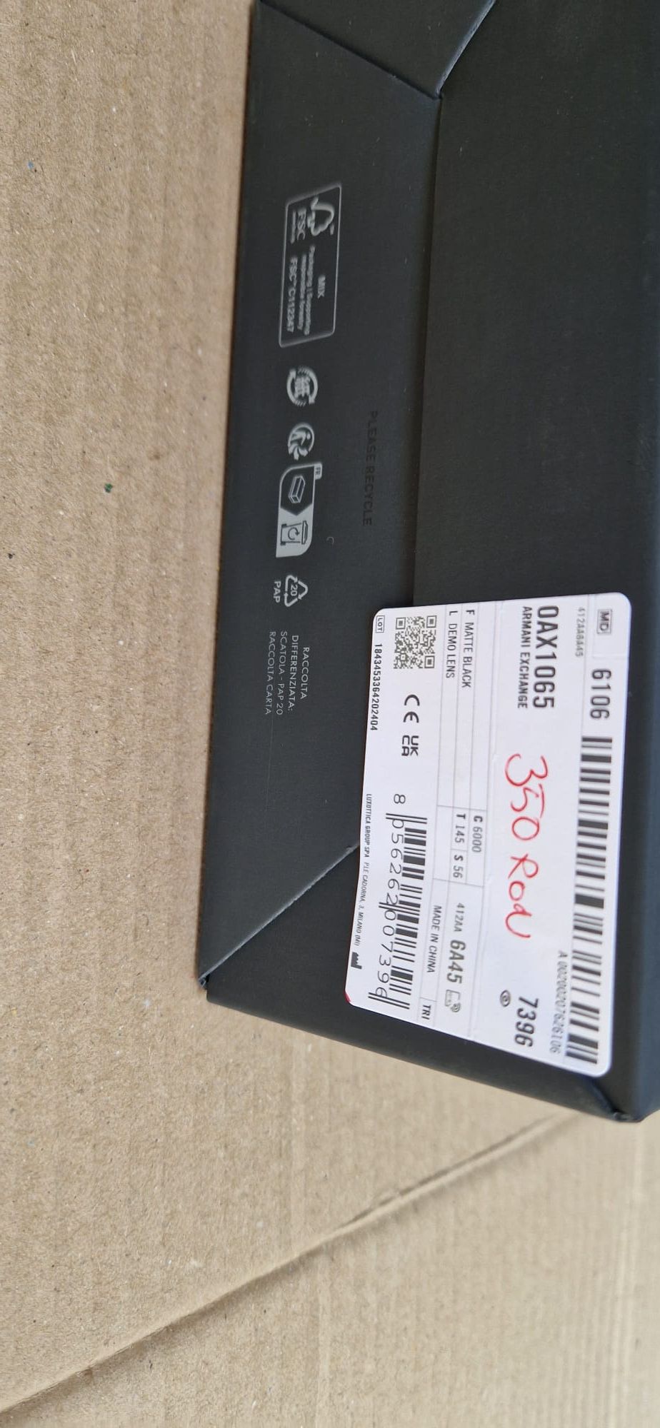 Armani Exchange ochelari de vedere noi