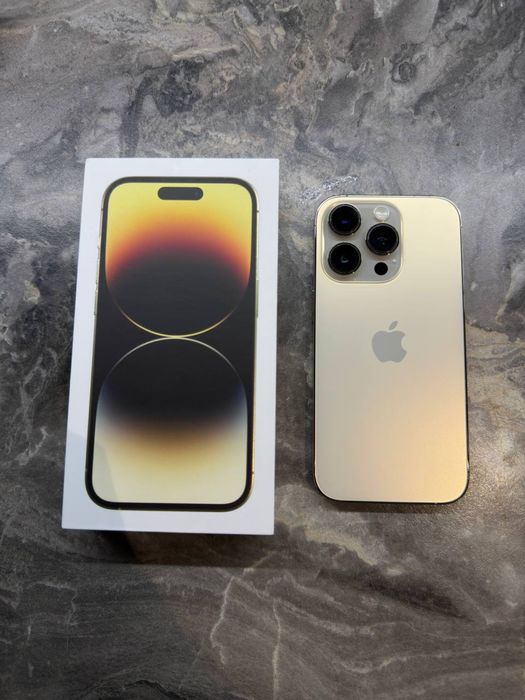 Iphone 14 pro gold 128gb 87% ideal karobka bor