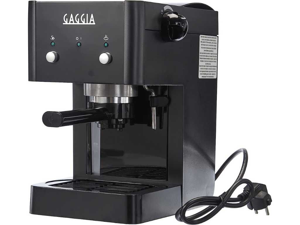 Espressor manual Gaggia GG2016, 1025 W, 1 litru, negru