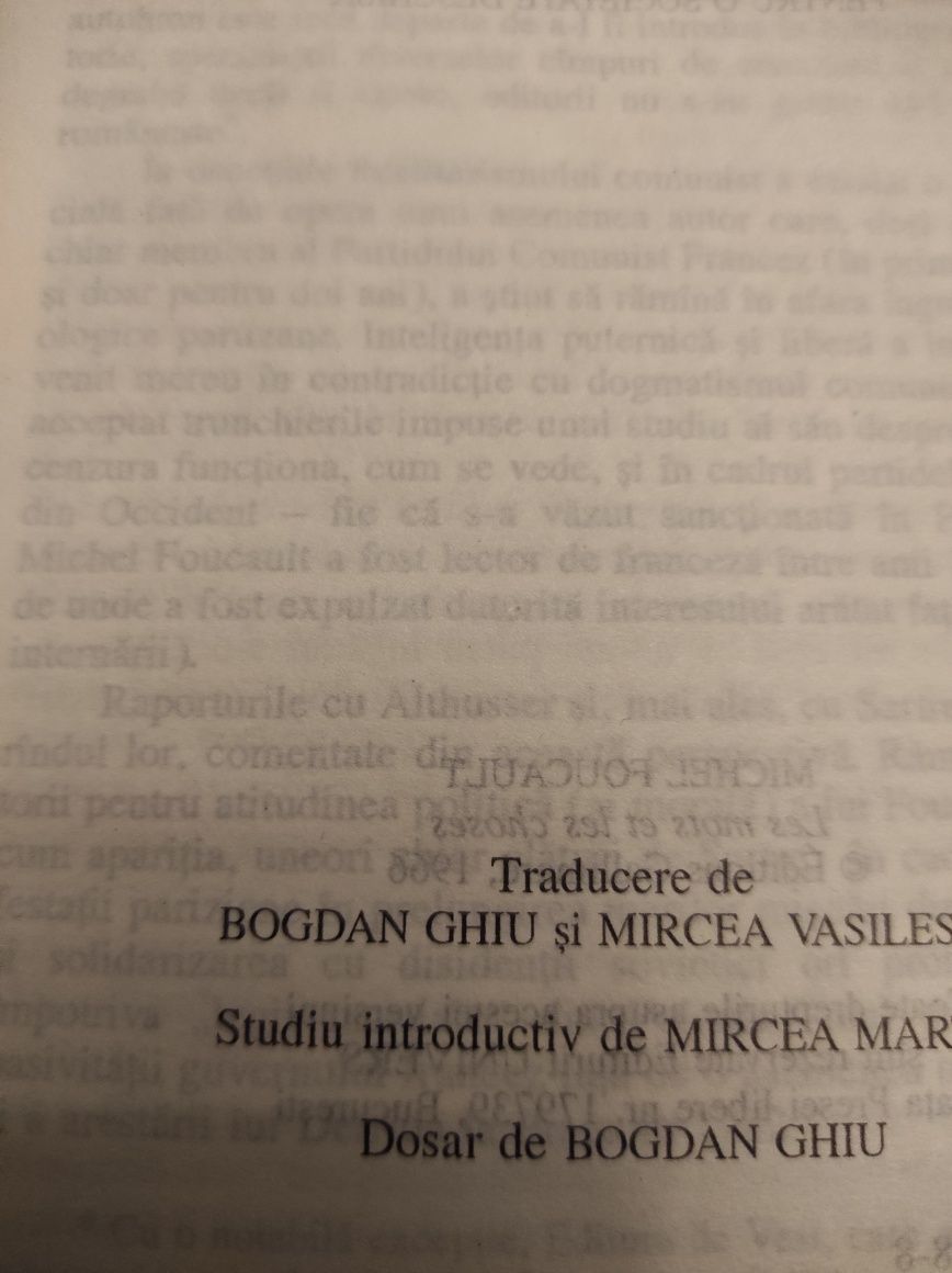 Michel Foucault Cuvintele și lucrurile