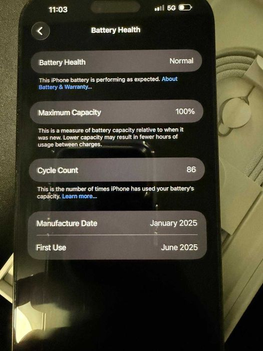 iPhone 16 Pro Max - 256GB - Black Titanium - CA NOU - GARANTIE