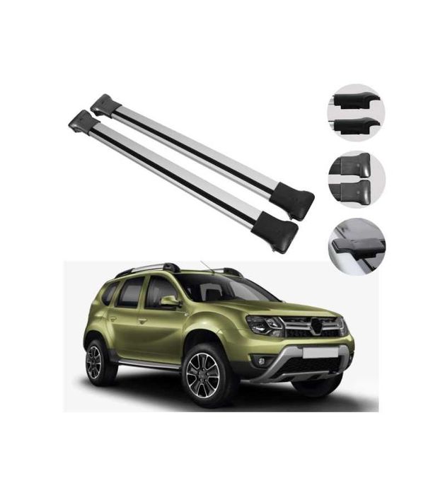 Set bare portbagaj aluminiu Dacia Duster I 2014 - 2017