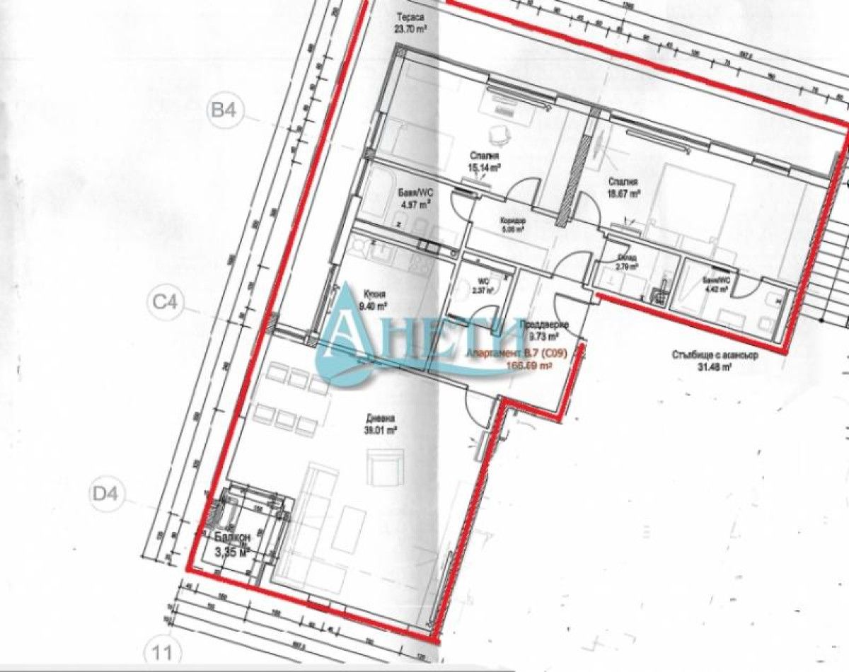 Нов тристаен апартамент 210 м2 в Бояна. Отлична локация