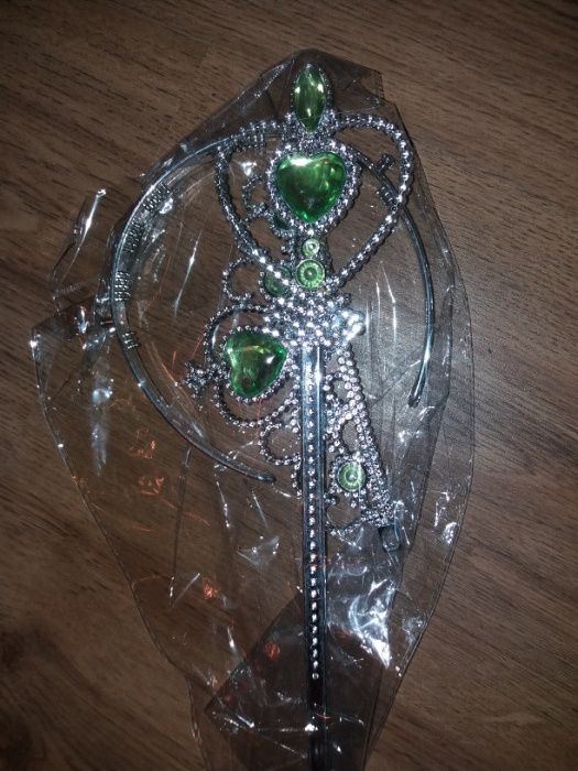 Rochie/rochita Printesa Anna verde- Frozen- accesorii