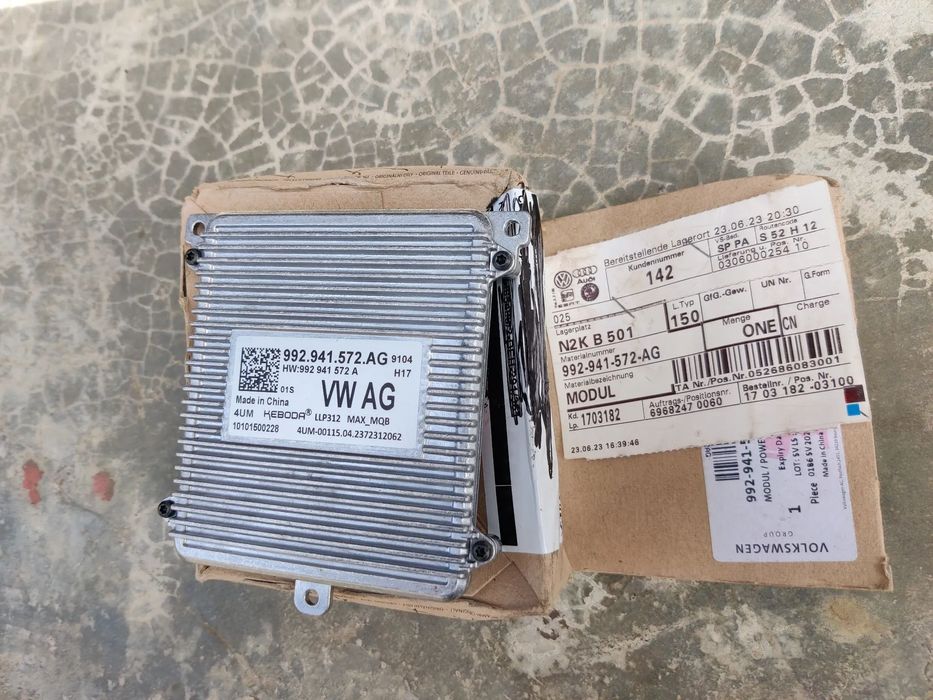 Balast modul Calculator NOU Far stanga dreapta Vw ID3 4 5 Arteon Skoda Porsche 992941572AG