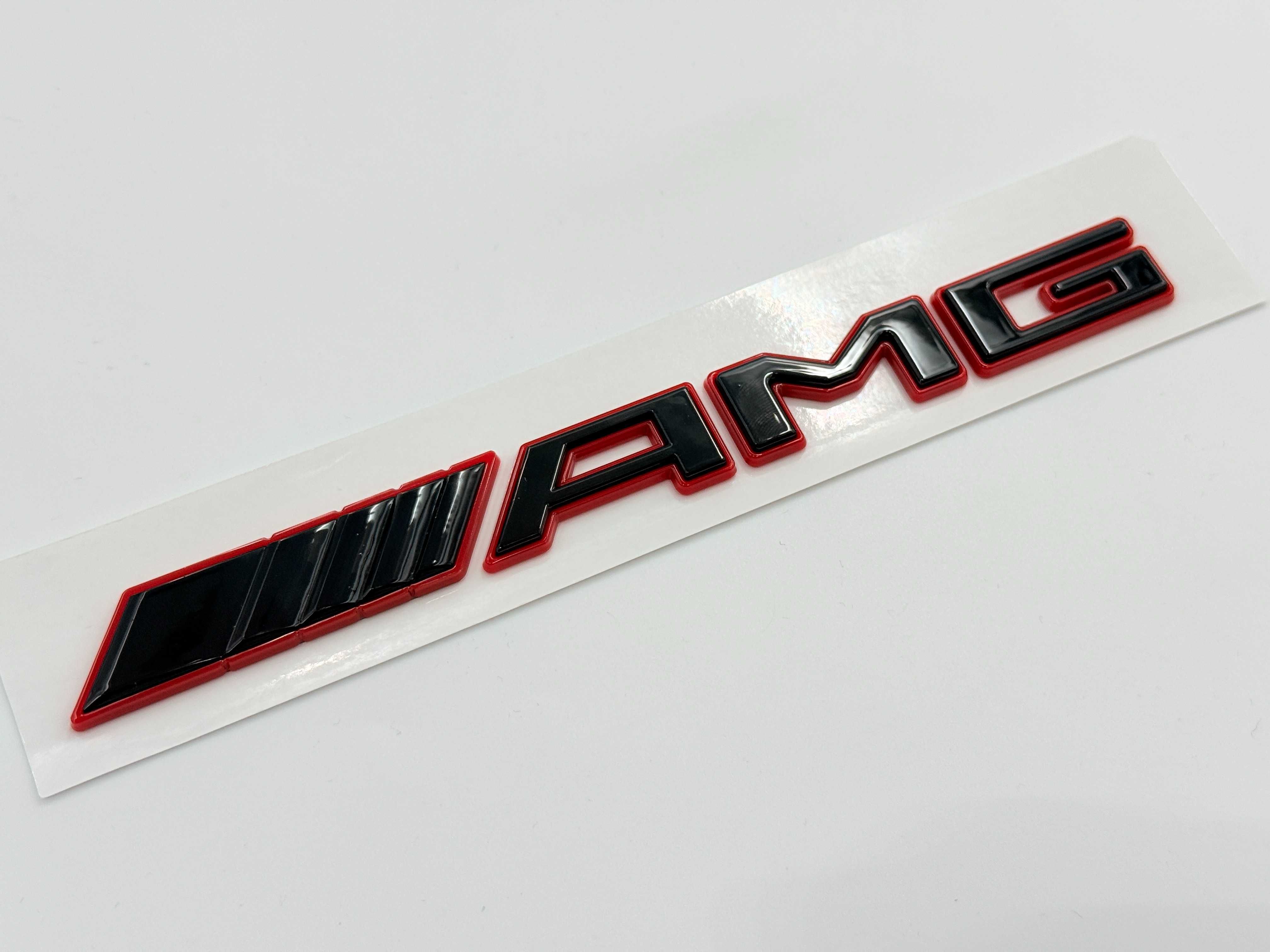Emblema Compatibila Mercedes AMG bicolor model nou