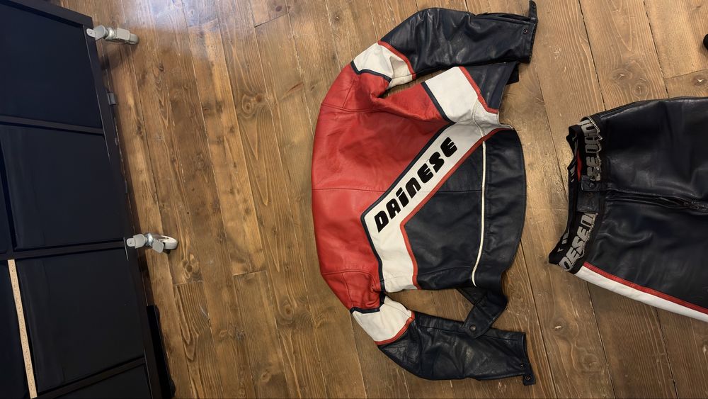 Costum Dainese moto piele vintage