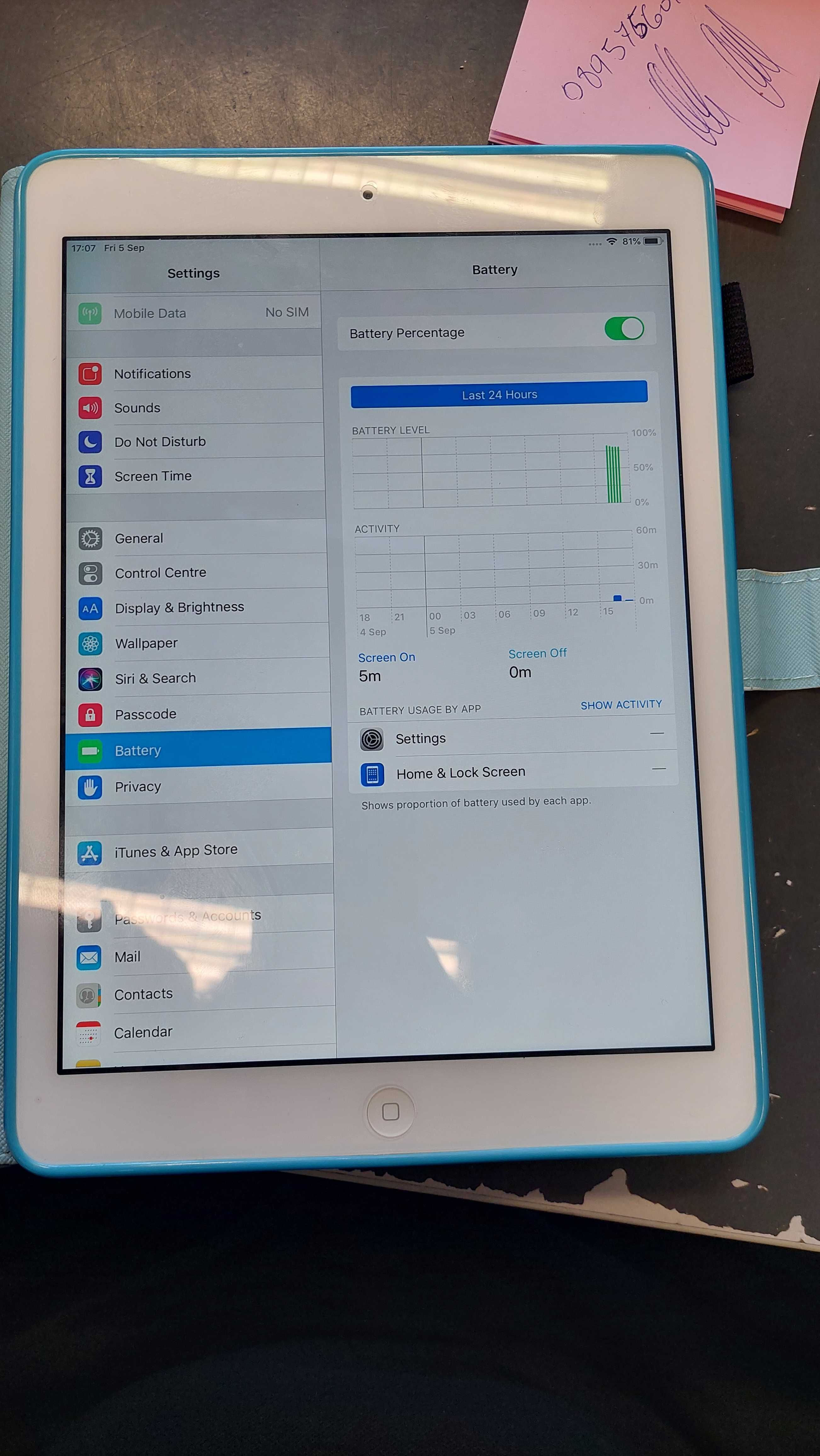 Apple ipad air gen 1, 10.5" + Калъф